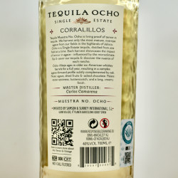 Ocho Tequila Añejo Single Estate Corralillos 2023, 70 cl, 40 % vol.