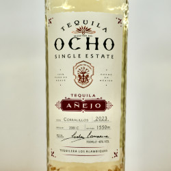 Ocho Tequila Añejo Single Estate Corralillos 2023, 70 cl, 40 % vol.
