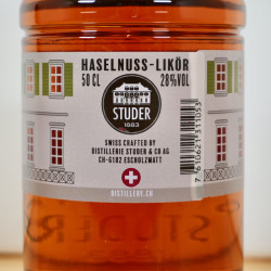 Liqueur - Studer Nussknacker Haselnuss-Likör / 50cl / 28%