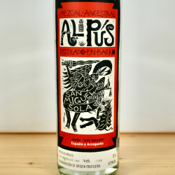 Alipus San Miguel Sola Mezcal Espadin y Arroqueño Destilado en Barro, 70 cl, 45.7 % vol.