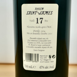 Saint James 2004 Rhum Agricole 17 Years 25th AOC Anniversary Velier, 70 cl, 47 % vol.
