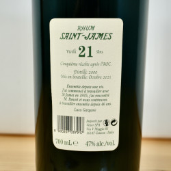Saint James 2000 Rhum Agricole 21 Years 25th AOC Anniversary Velier, 70 cl, 47 % vol.
