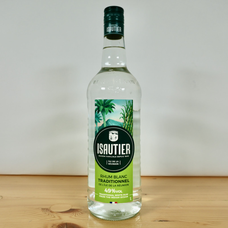 Isautier Blanc Traditionnel Rhum, 100 cl, 49 % vol.