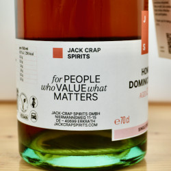Jack Crap Spirits Honest Dominican Rum 12 Years, 70 cl, 45 % vol.