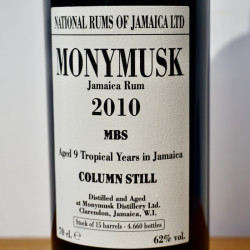 Rum - NRJ Monymusk 2010 MBS 9 Years / 70cl / 62%