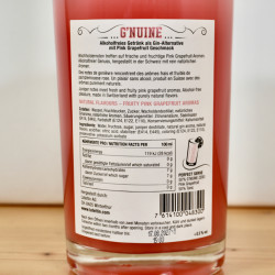 G’nuine Zero Pink Grapefruit Alkoholfrei (Gin Alternative) / 70 cl / 0,0 % vol.