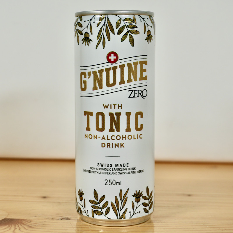 G’nuine Zero with Tonic, Ready to Drink Alkoholfrei (Gin‑Tonic-Alternative), 25 cl, 0,0 % vol.