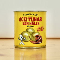 Aceitunas Espinaler Rellenas de Anchoa "Klein", 200/85g