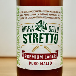 Birra dello Stretto, Sicilian Lager Beer, 33 cl, 5 % vol.