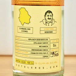 Sotoleros Bienvenido Lot 4 Ensamble Destilado de Agave y Sotol, 70 cl, 49.4 % vol.