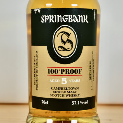 Springbank 5 Years 100 Proof Single Malt Whisky, 70 cl, 57.1 % vol.