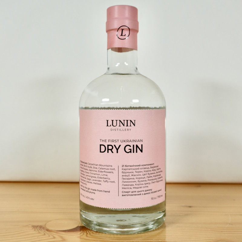 The First Ukrainian Dry Gin, 70 cl, 45 % vol.