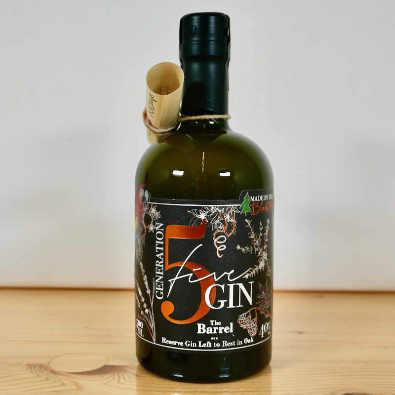 Generation 5 Gin THE BARREL PANAMA SELECT Rum Cask Batch No 5, 50 cl, 40 % vol.