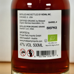 Koval Bourbon Single Barrel Whiskey, 50 cl, 47 % vol.
