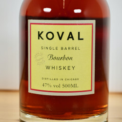 Koval Bourbon Single Barrel Whiskey, 50 cl, 47 % vol.
