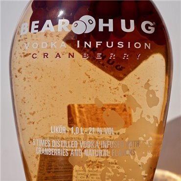 Liqueur - Bear Hug Vodka Cranberry Infusion / 100cl / 21% Liqueur 45,00 CHF