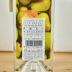 Poli Pere di Poli Distillato di Frutta, Birnenbrand, 50 cl, 40 % vol.