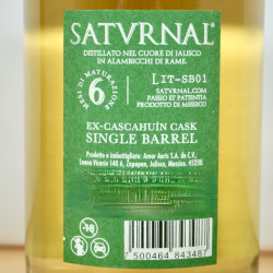Satvrnal Gin Ex-Cascahuin Cask Single Barrel de Jalisco, Mexico, 70 cl, 46 % vol.