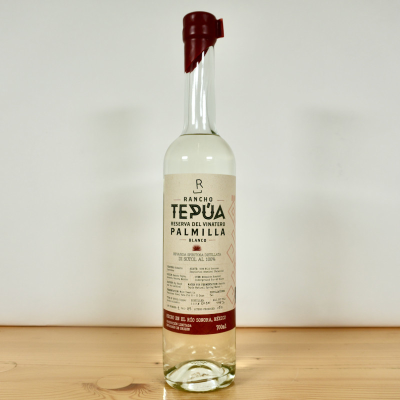 Rancho Tepua Palmilla Blanco, Destilado de Dasylirion Wheeleri Silvestre, 70 cl, 48 % vol.