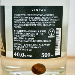 Strauch Vinyac (Spirits of Wine), 50 cl, 40 % vol.
