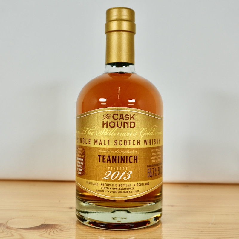 The Caskhound The Stillman's Gold Teaninich 13 Years First Fill PX Cask Finish Single Malt Scotch Whisky, 50 cl, 55.7 % vol.