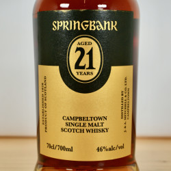 Springbank 21 Years Edition 2025 Single Malt Scotch Whisky, 70 cl, 46 % vol.