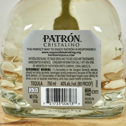 Patron Cristalino Anejo Tequila, 75 cl, 40 % vol.