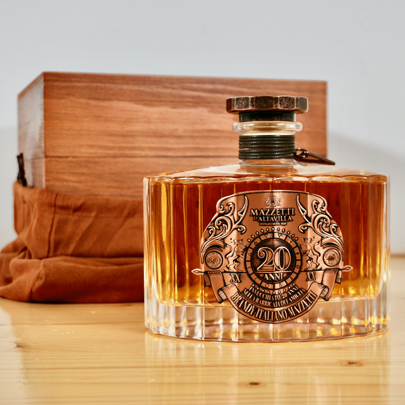 Mazzetti Brandy Italiano 20 Years Old, 70 cl, 43 % vol.