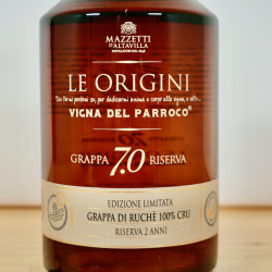 Mazzetti 7.0 Vigna del Parroco, Grappa Ruche Riserva, 70 cl, 44 % vol.
