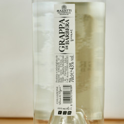 Mazzetti Grappa Barbera Giovane, 70 cl, 43 % vol.