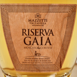 Mazzetti Grappa Riserva Gaia, Moscato & Cortese, 70 cl, 43 % vol.