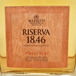 Mazzetti Grappa Riserva 18.46 Barbera & Dolcetto, 70 cl, 43 % vol.