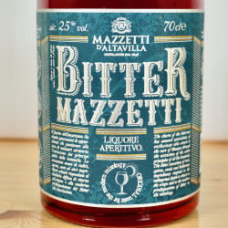 Mazzetti Bitter, Liquore Aperitivo, 70 cl, 25 % vol.