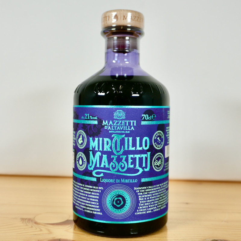 Mazzetti Mirtillo | Heidelbeerlikör aus Piemont, 21 % vol.