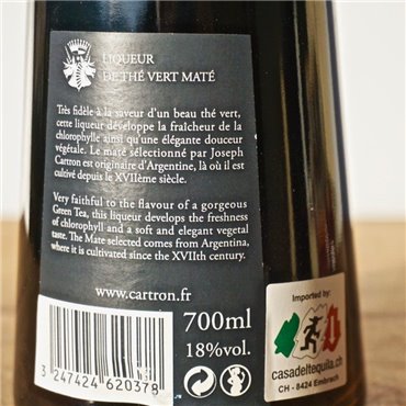 Liqueur - Joseph Cartron Thé Vert Maté / 70cl / 18% Liqueur 25,00 CHF