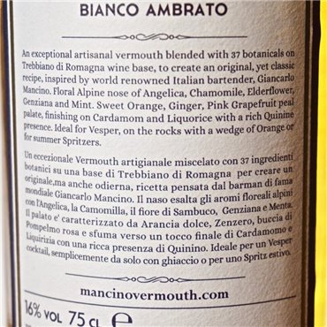 Vermouth - Mancino Bianco Ambrato / 75cl / 16% Vermouth 36,00 CHF