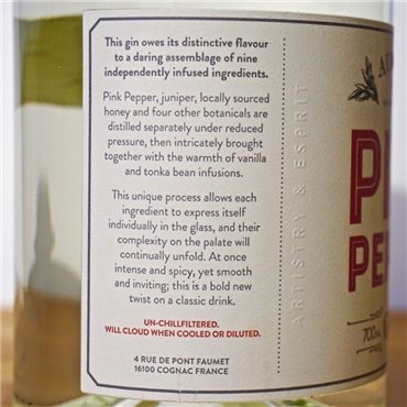 Gin - Pink Pepper Audemus / 70cl / 44% Gin 75,00 CHF