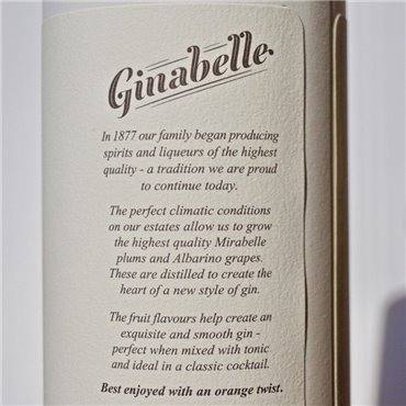 Gin - Ginabelle Gin / 70cl / 42.3% Gin 54,00 CHF