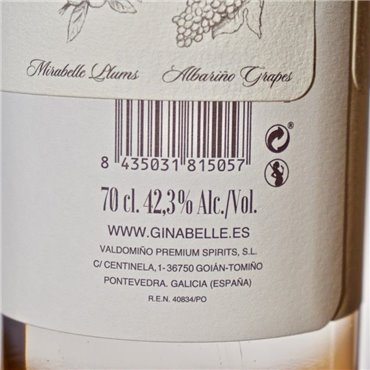 Gin - Ginabelle Gin / 70cl / 42.3% Gin 54,00 CHF
