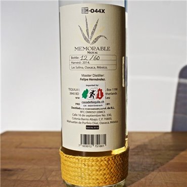 Mezcal - Memorable Bicuishe / 70cl / 48.3% Mezcal 100% Agave 94,00 CHF