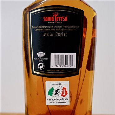 Rum - Santa Teresa Gran Reserva / 70cl / 40% Rum 38,00 CHF