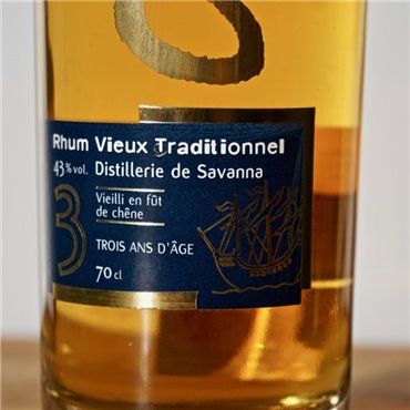 Rum - Savanna Vieux Traditionnel 3 Years / 70cl / 43% Rum 55,00 CHF