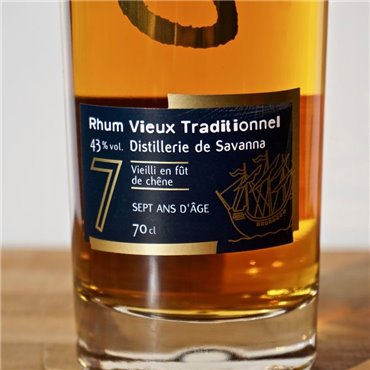 Rum - Savanna Vieux Traditionnel 7 Years / 70cl / 43% Rum 74,00 CHF