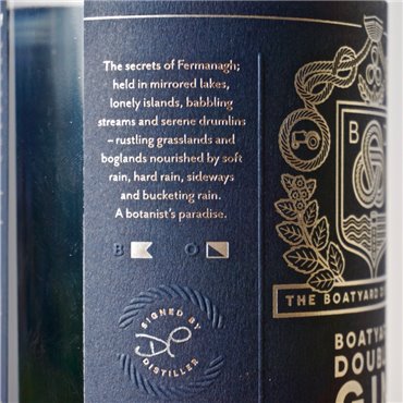 Gin - Boatyard Irish Double Gin / 70cl / 46% Gin 74,00 CHF