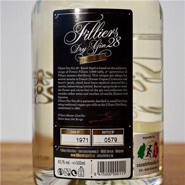 Gin - Filliers Dry 28 Barrel Aged / 50cl / 43.7% Gin 50,00 CHF