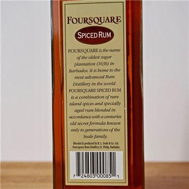 Rum - Foursquare Spiced / 70cl / 37.5% Rum 40,00 CHF