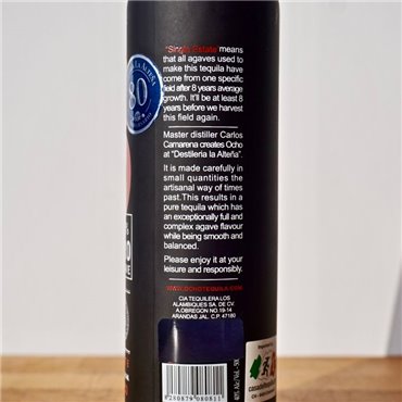 Tequila - Ocho Blanco Black Edition / 50cl / 40% Tequila Blanco 41,00 CHF