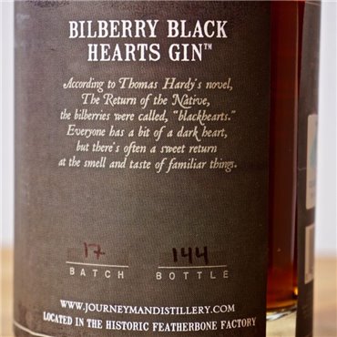 Gin - Journeyman Bilberry Black Hearts Aged Gin / 50cl / 45% Gin 44,00 CHF