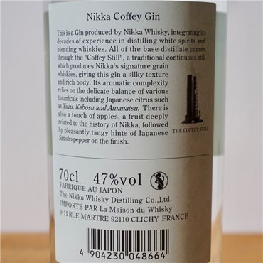 Gin - Nikka Coffey Gin / 70cl / 47% Gin 59,00 CHF
