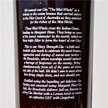 Gin - West Winds The Broadside / 70cl / 58% Gin 65,00 CHF